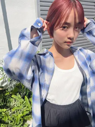 ショート HOODS hair salon所属・透明感カラー🌿ボブ ✨飛田　ケイのヘアスタイル