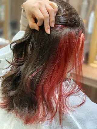 セミロング カラー 💎大人ハイライト 💎上杉一也💎のヘアスタイル