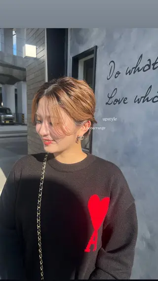 ミディアム ヘアアレンジ 黒阪 なみのヘアスタイル