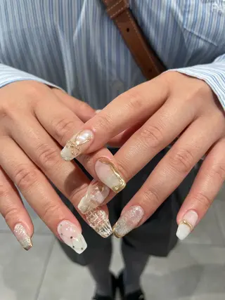 ネイル 【淡色color/ nail】maikoのネイルデザイン
