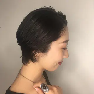 ショート カラー 福島 純子のヘアスタイル