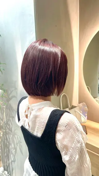 ショート youres hair恵比寿本店所属・縮毛矯正×レイヤー カット/飯田 輝のヘアスタイル