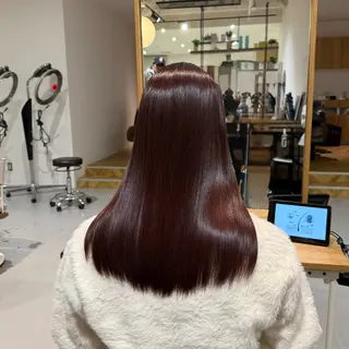 セミロング カラー 透明感カラー 【yate'】rinのヘアスタイル