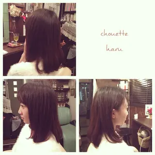 ミディアム セミロング パーマ サダハルカ ｜chouetteのヘアスタイル