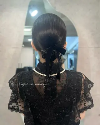 ミディアム ヘアアレンジ ヘアメイク/髪質改善 🎀Moeri🎀のヘアスタイル