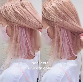 ミディアム カラー HAUS 片山みほのヘアスタイル