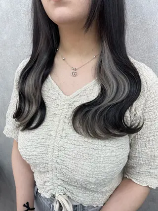 セミロング カラー 【店長】インナー指名 No.1戸塚優思のヘアスタイル