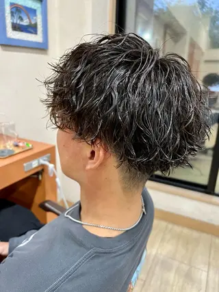 パーマ メンズ 仕上がり満足度 No.1池田篤史のヘアスタイル