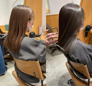 セミロング カラー 《髪質改善✖️オリー ブ🧸》小嶋拓也のヘアスタイル