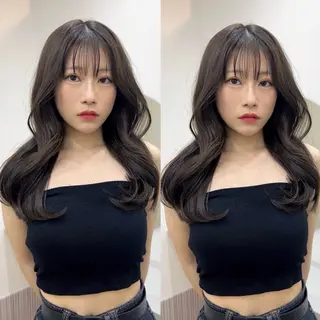 セミロング 🌈韓国レイヤー🌈 銀座　KANAのヘアスタイル