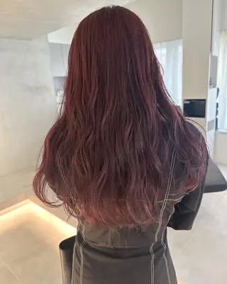 ロング カラー オリーブ透明感カラー 表参道/MIKUのヘアスタイル