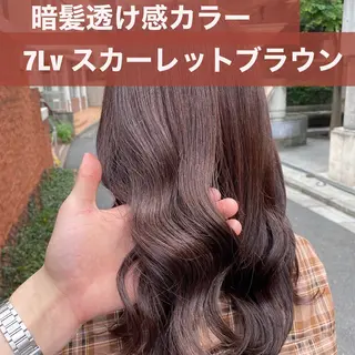 ロング カラー ブリーチなし✨艶髪 カラー𓃲YAGIのヘアスタイル