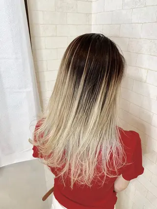 ロング カラー 神野 雅樹のヘアスタイル