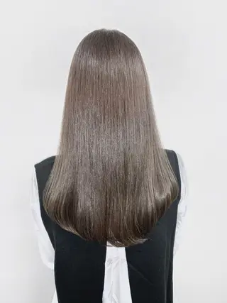 ロング カラー 色白に見える暗髪 梅田・増田のヘアスタイル