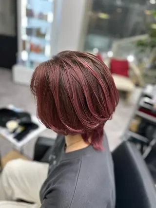 ショート カラー ヘアアレンジ 久米 治仁のヘアスタイル