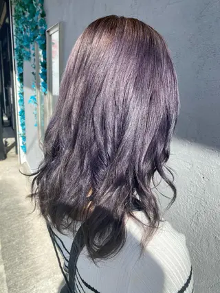 セミロング カラー ヘアアレンジ Design Color🐰アユミのヘアスタイル
