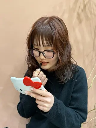 カラー igggy所属・松岡 茉和のヘアスタイル