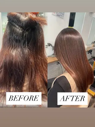 ロング 【guild】眞島 縮毛矯正のヘアスタイル