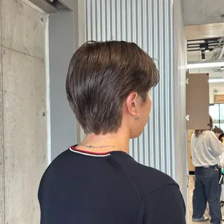 ショート カラー メンズ 🍎ダブルカラー/ ショートボブ🍎リオのヘアスタイル