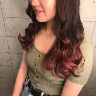 ロング カラー knock【ノック】所属・烏丸韓国ヘア🇰🇷 ayaka🎀のヘアスタイル