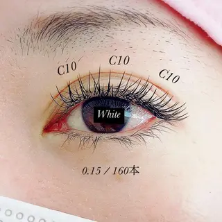 マツエク・マツパ White/マツエク /まつパ/耳つぼのマツエク・マツパデザイン