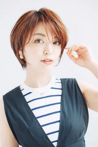 ショート 縮毛矯正/髪質改善 継続する美髪のヘアスタイル