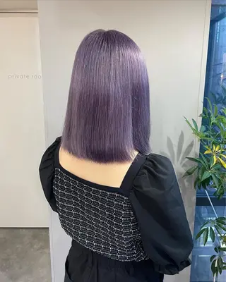 セミロング soyon心斎橋所属・♡透明感/艶カラー/ M a I ♡のヘアスタイル