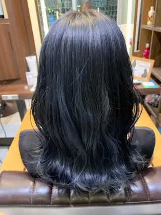 ミディアム カラー 髪質改善/縮毛矯正 ツヤ髪🩷さつきのヘアスタイル