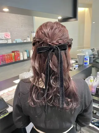 ミディアム ヘアアレンジ ダブルカラー🦖 /髪質改善⚡️しおりのヘアスタイル