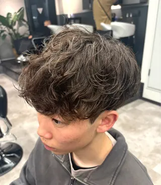 ショート パーマ メンズ メンズサロン/戸塚駅 東口3分/冨田大輝のヘアスタイル