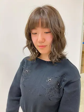 ミディアム レイヤー/ウルフ🤎 mayo.のヘアスタイル
