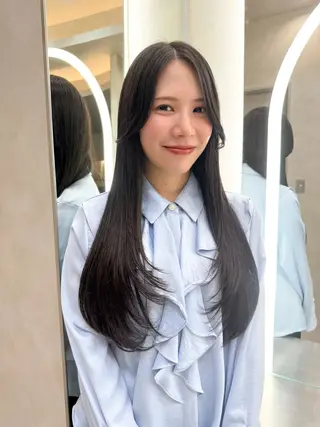 ロング ボブ・韓国レイヤー・ くびれボブ・内藤康太のヘアスタイル