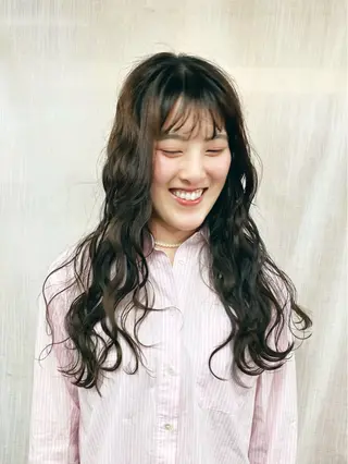 ロング パーマ YURI/20〜 30代メンズ/恵比寿のヘアスタイル