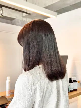 セミロング カラー OAK溝の口 天使の輪👑YUKIのヘアスタイル