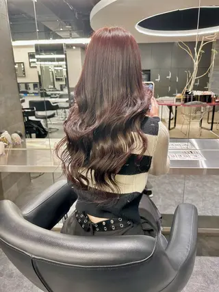 ロング カラー ヘアアレンジ CREST所属・谷口 怜音のヘアスタイル