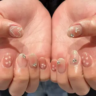 ネイル 🎀kira 長さだし💗モチ最高のネイルデザイン