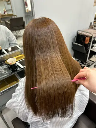 ロング カラー hair atelier OZ桑野店所属・阿佐見 若菜のヘアスタイル