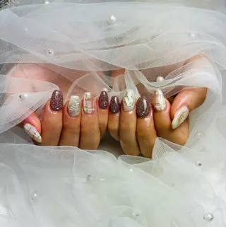 ミディアム Amonail♡ RINAのネイルデザイン