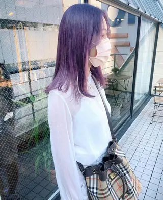 セミロング カラー 🧡色落ちまで2度綺 麗なカラー🧡ヨシキのヘアスタイル