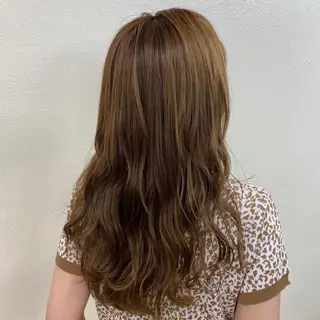セミロング カラー ヘアアレンジ 🤍韓国ヘア特化 🤍力丸🤍のヘアスタイル