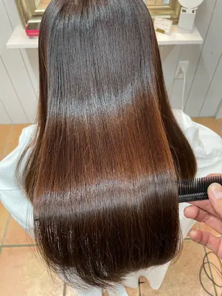 ロング 髪質改善美容室bokuno3号店所属・前髪生えぐせ直し♡ お顔周りカット☆スガのヘアスタイル