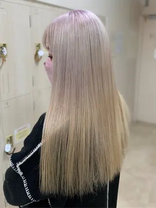 セミロング カラー 銀座/ハイライト特化 🌿ブリーチ/片山のヘアスタイル