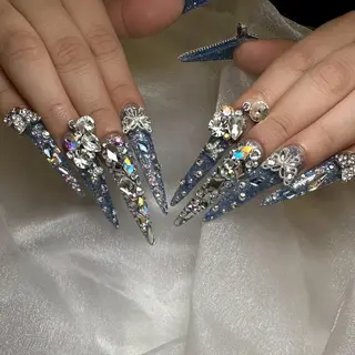 ネイル 井上春菜/長さだし パラジェルフィルインのネイルデザイン