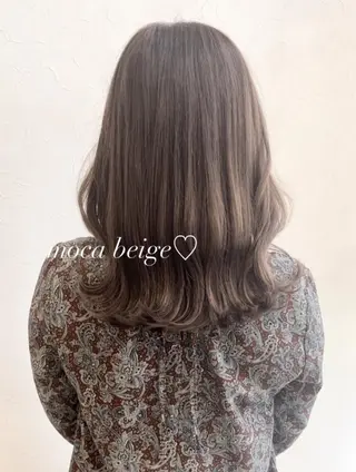 セミロング カラー nakahara madokaのヘアスタイル