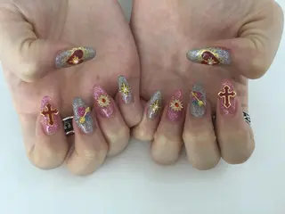 ネイル 💎🐰 saki. m 🐰💎のネイルデザイン