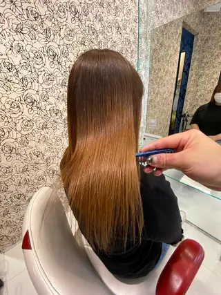 セミロング ムトウセイマ/艶髪 /艶ケアWブリーチのヘアスタイル