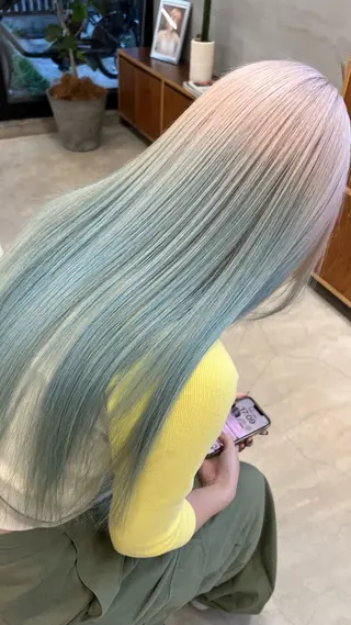 ロング カラー nalu.所属・前山 七海のヘアスタイル