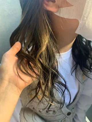 ロング カラー ヘアアレンジ SALOWIN藤沢店所属・サナ🌱 切りっぱなしボブのヘアスタイル