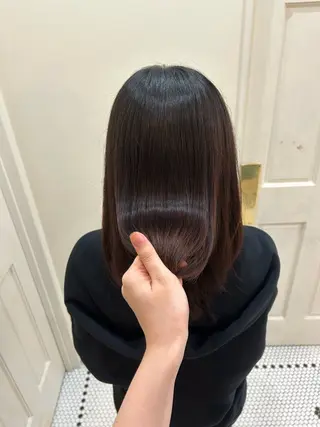 セミロング 曽我 心花のヘアスタイル