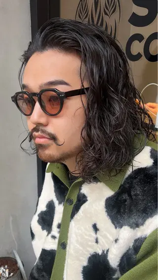 パーマ メンズ 宮永 智香のヘアスタイル